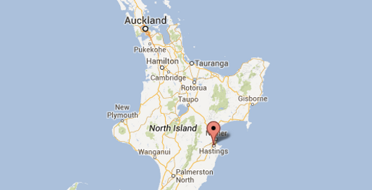 Hastings New Zealand Map Sleeping Giant Backpackers - Hastings New Zealand